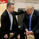 President Donald Trump and American evangelical Christian preacher Andrew Brunson (L) participate in a prayer in the Oval Office a day after Brunson was released from a Turkish jail, at the White House on October 13, 2018 in Washington, DC. Brunson was detained for two years in Turkey on espionage and terrorism-related charges that the pastor said were false.